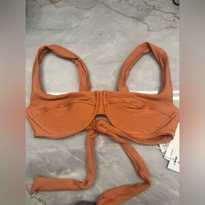 NWT! L*Space Eco Chic Repreve® Nikita Bikini Top. Size X- Large $130